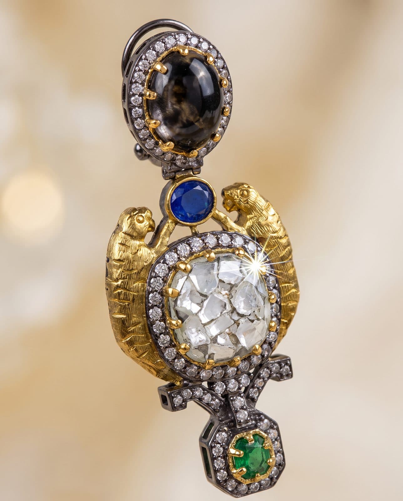Sheesh Mahal Choker Set — macro view