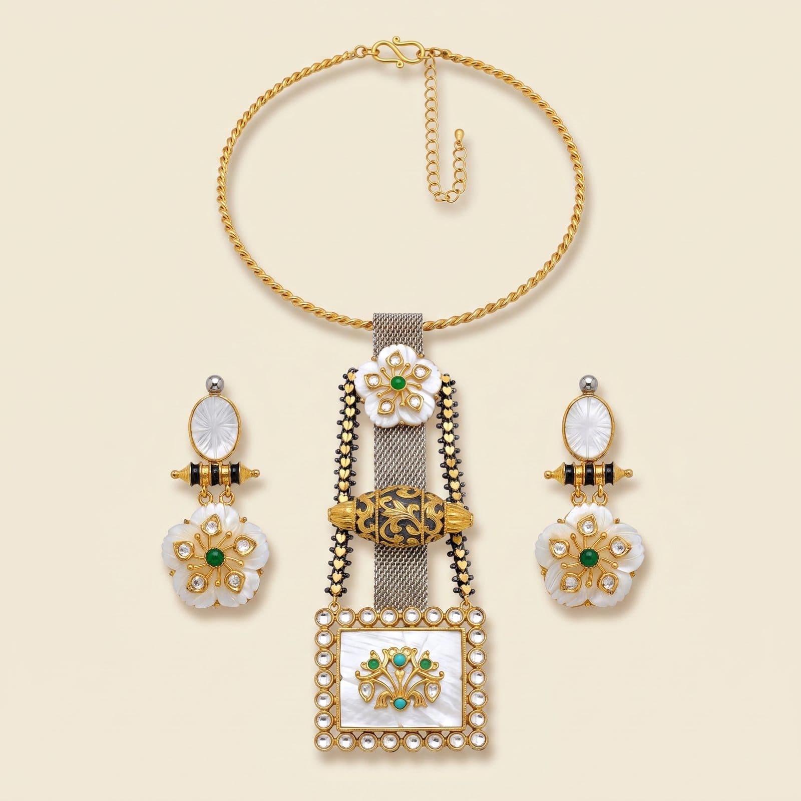 Chandni Mesh Lariat Set — hero view